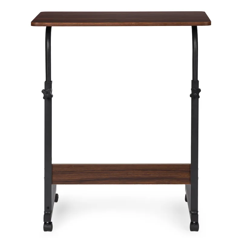 Stolik Pod Laptopa Z Regulacją Wysokości Ciemny Orzech 60 x 40 cm