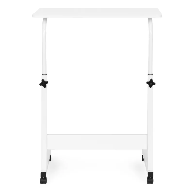 Stolik Kawowy Boczny Biały Pod Laptop 60 x 40 cm