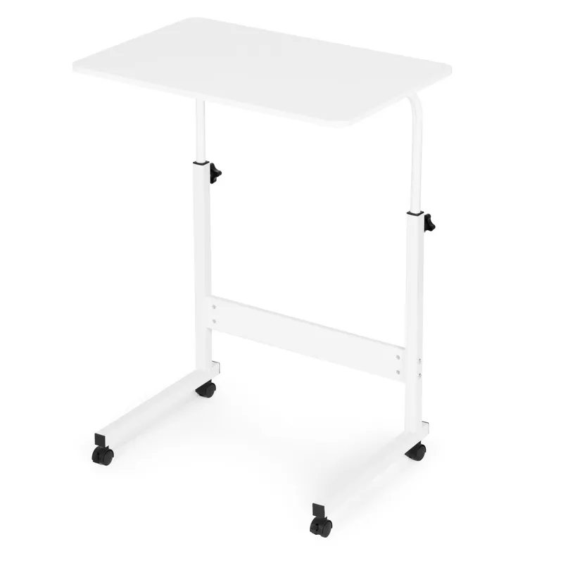 Stolik Kawowy Boczny Biały Pod Laptop 60 x 40 cm