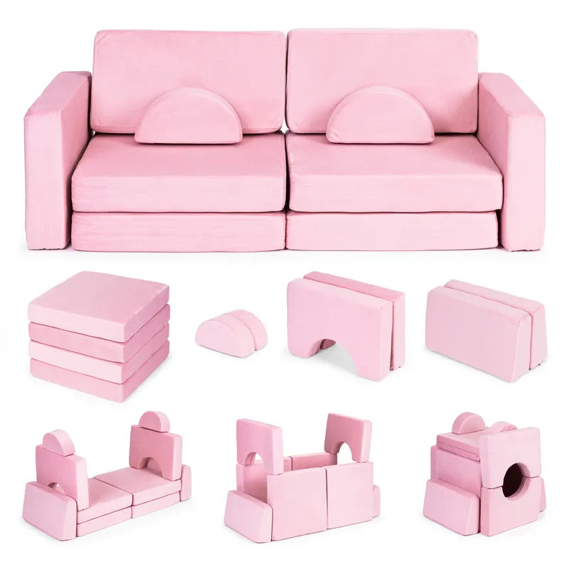 Sofa Do Salonu Składana Modułowa Dla Dzieci Duża 2-OSOBOWA