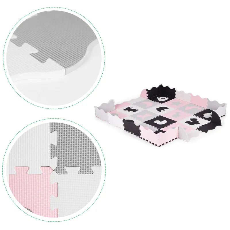 Mata Edukacyjna Piankowa Płotkiem Puzzle Suchy Basen 36