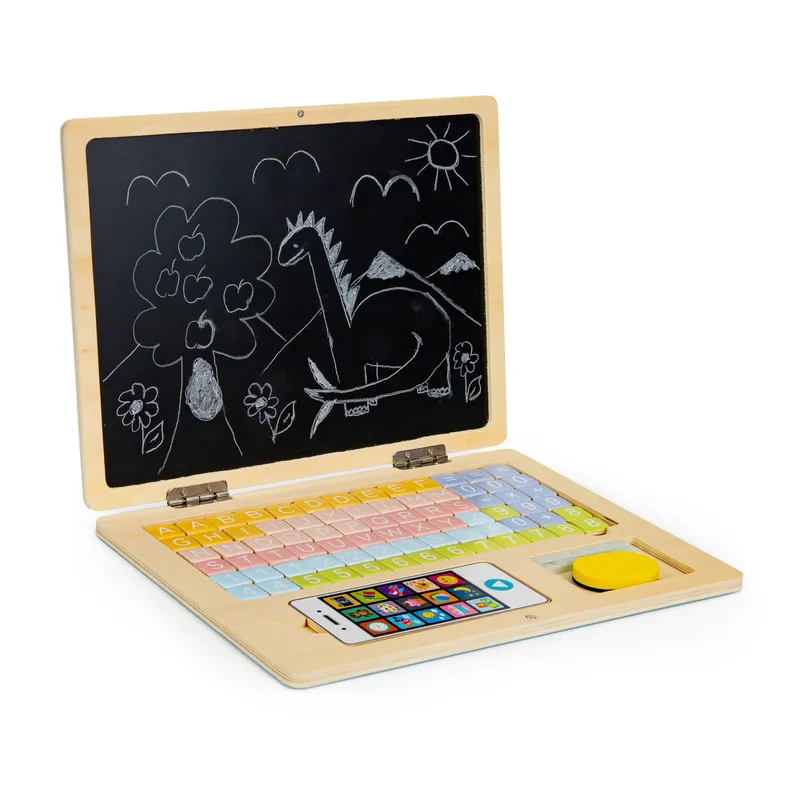 Zabawka Edukacyjna Magnetyczna Laptop Litery Cyfry Premium