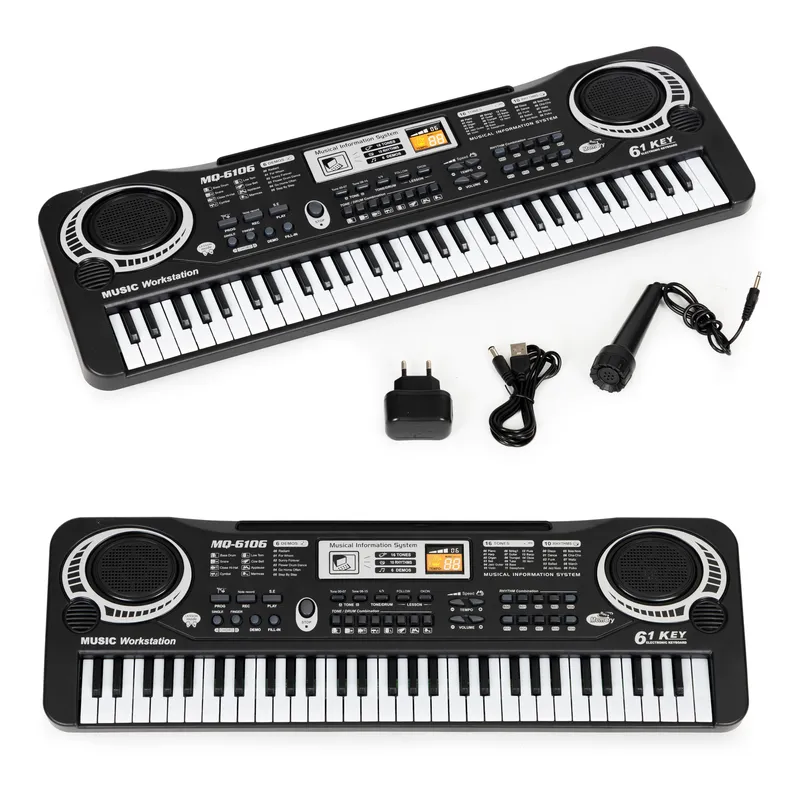 Keyboard Pianino Dla Dzieci Mikrofonem Zasilacz
