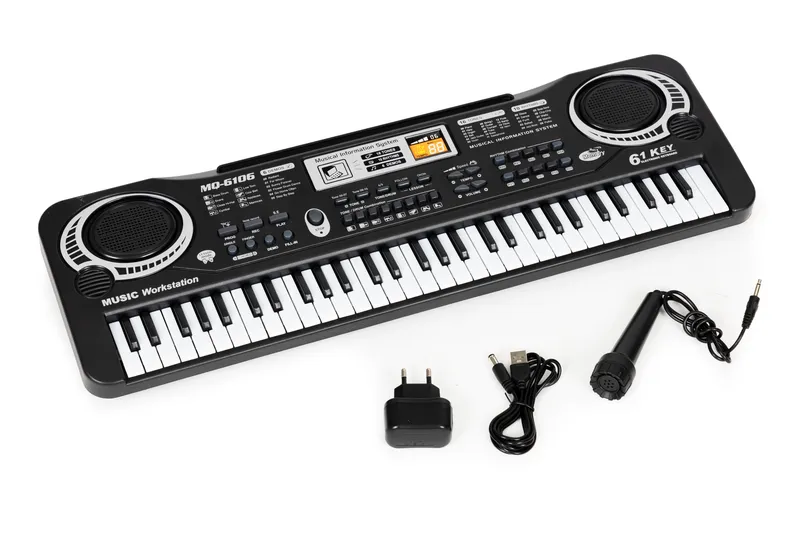 Keyboard Pianino Dla Dzieci Mikrofonem Zasilacz