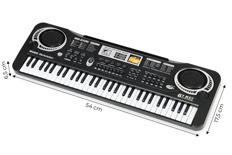 Keyboard Pianino Dla Dzieci Mikrofonem Zasilacz