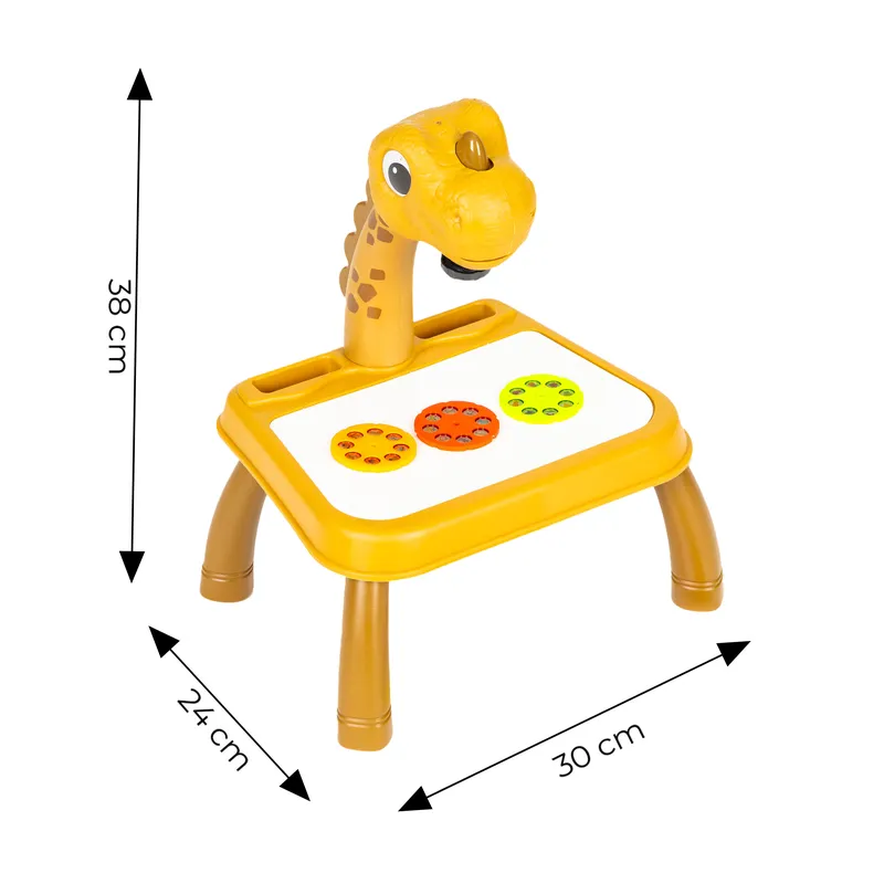 Projektor Tablica Do Rysowania Dinozaur 12 Flamastrów 24