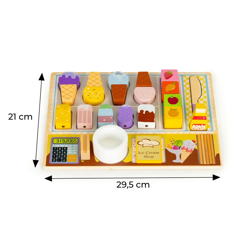 Zestaw Do Lodów Dla Dzieci Edukacyjna Bezpieczna 29.5x21 cm