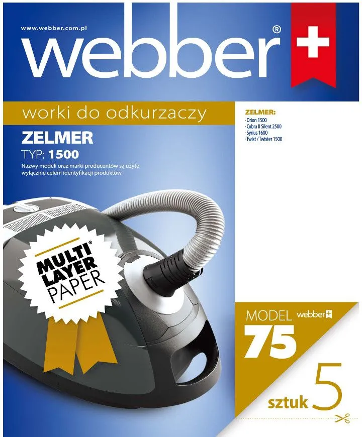 Worki Zelmer 1500 (75 Multi Layer Paper)