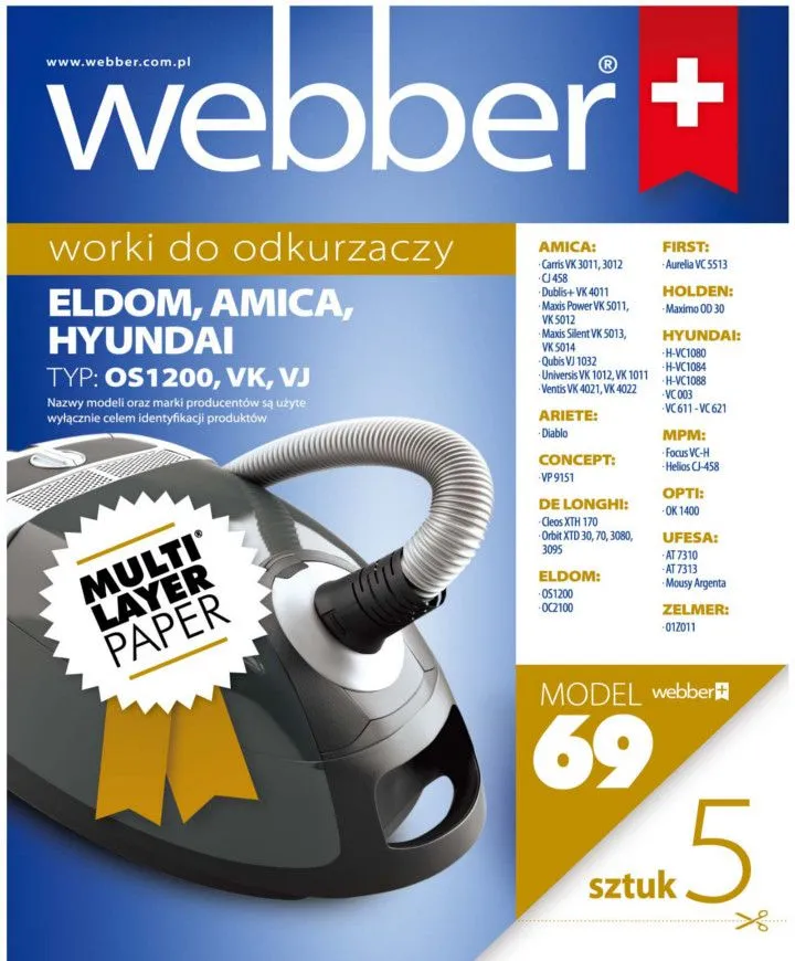 Worki /Amica/Hyundai (69 Multi Layer Paper)