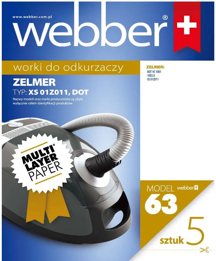 Worki Zelmer XS/DOT (63 Multi Layer Paper)