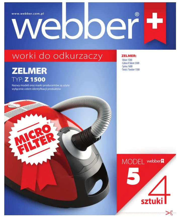 Worki Zelmer 1500 (5 Micro Filter)