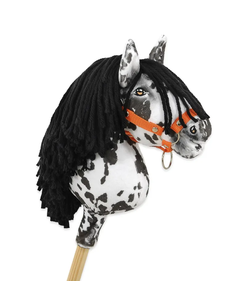 Hobby Horse Średni Koń Na Kiju Premium Tarantowaty TUM-TUM - Biało-Czarny