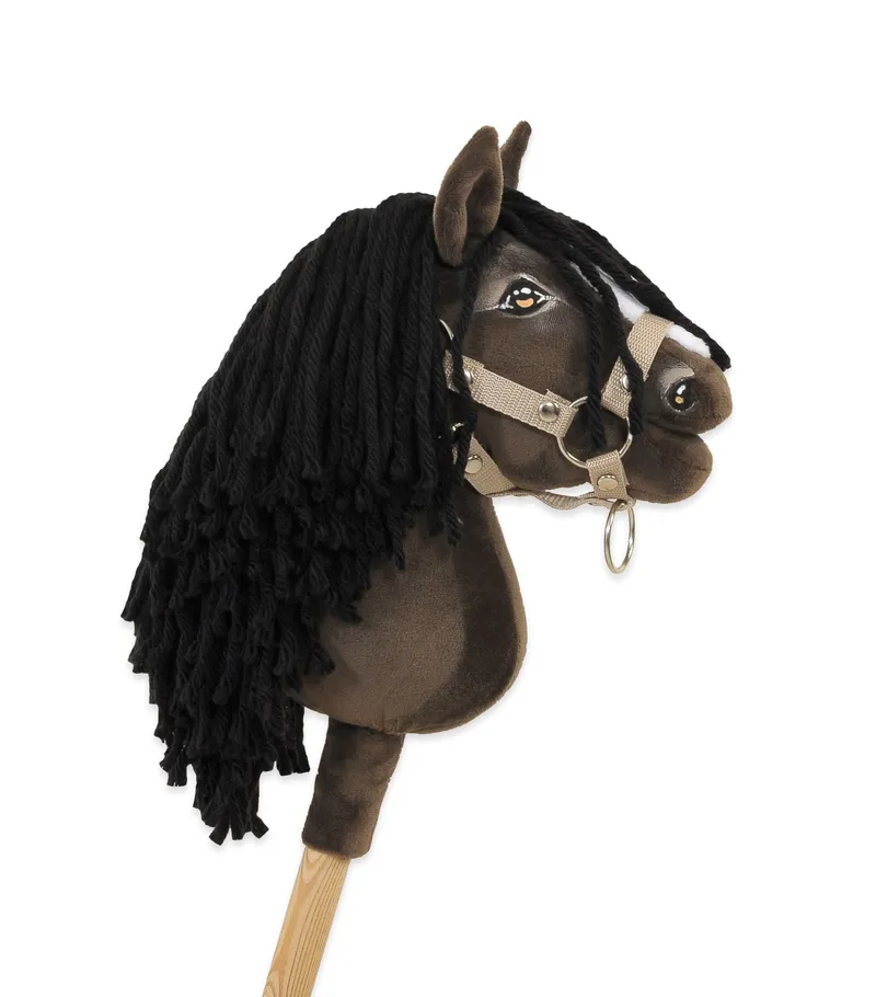 Hobby Horse Mały Koń Na Kiju Premium Ciemnobrązowy Ciemogniady TUM-TUM