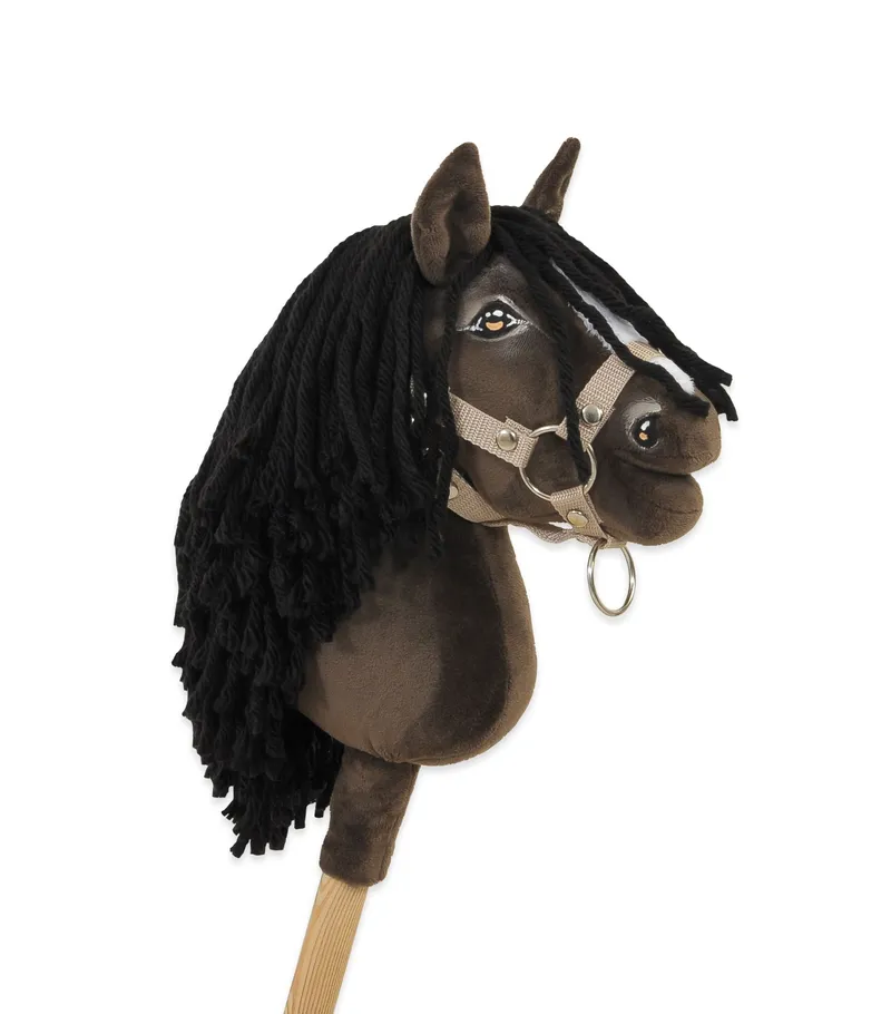 Hobby Horse Mały Koń Na Kiju Premium Ciemnobrązowy Ciemogniady TUM-TUM