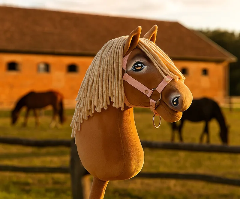 Hobby Horse Duży Koń Na Kiju Premium Izabelowaty TUM-TUM