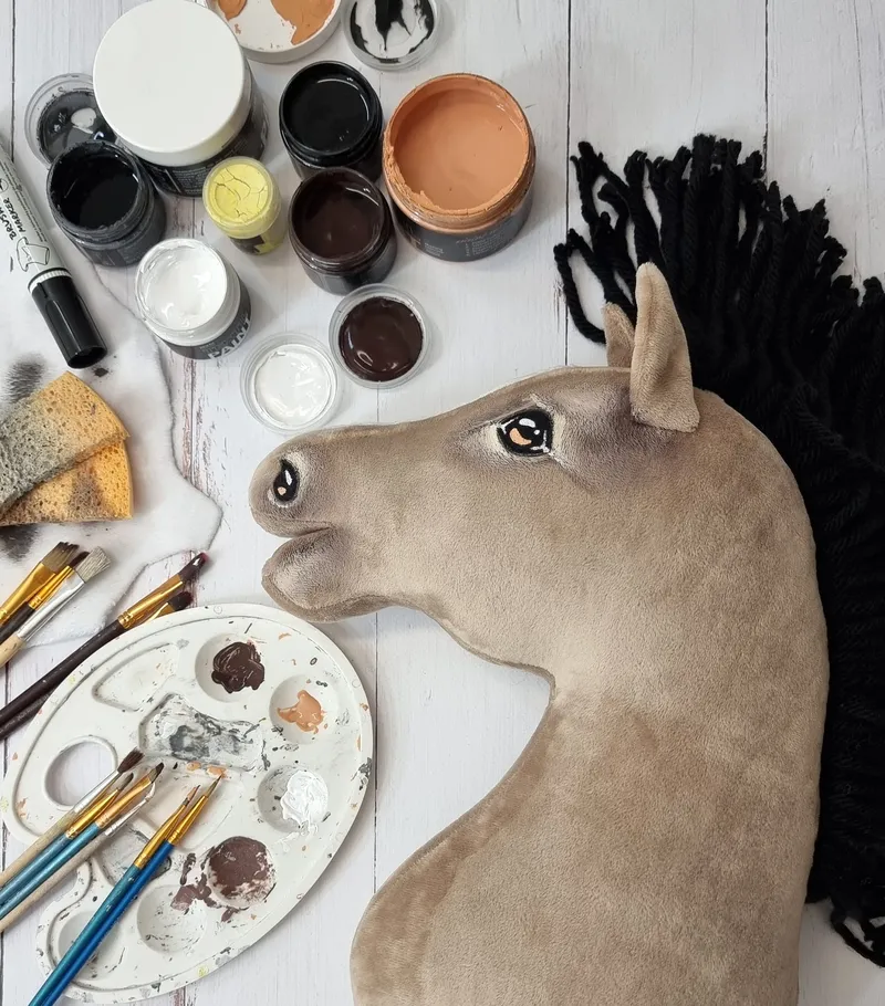 Hobby Horse Duży Koń Na Kiju Premium Bułany TUM-TUM