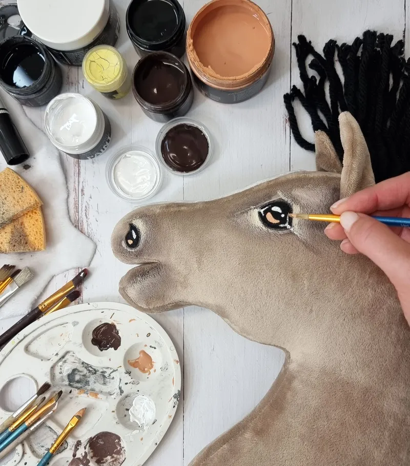 Hobby Horse Duży Koń Na Kiju Premium Bułany TUM-TUM