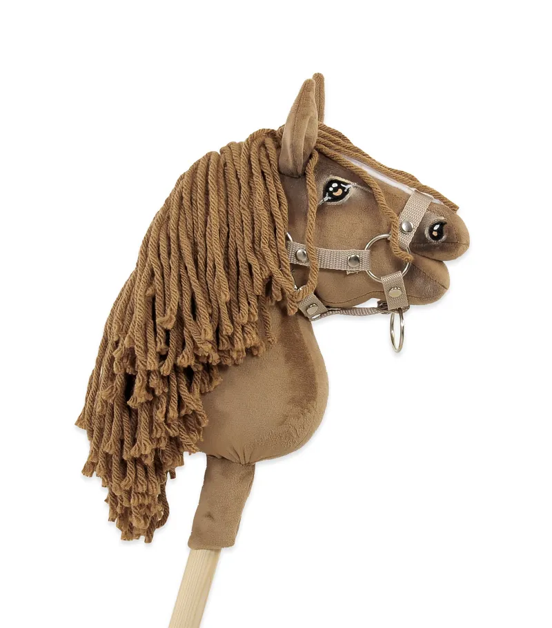 Hobby Horse Mały Koń Na Kiju Premium Jasny Kasztan TUM-TUM - Brązowy