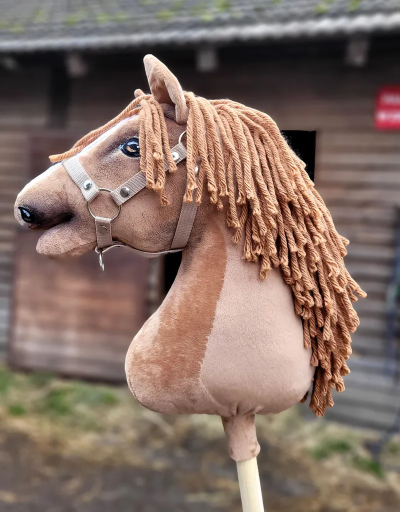 Hobby Horse Duży Koń Na Kiju Premium Jasny Kasztan TUM-TUM