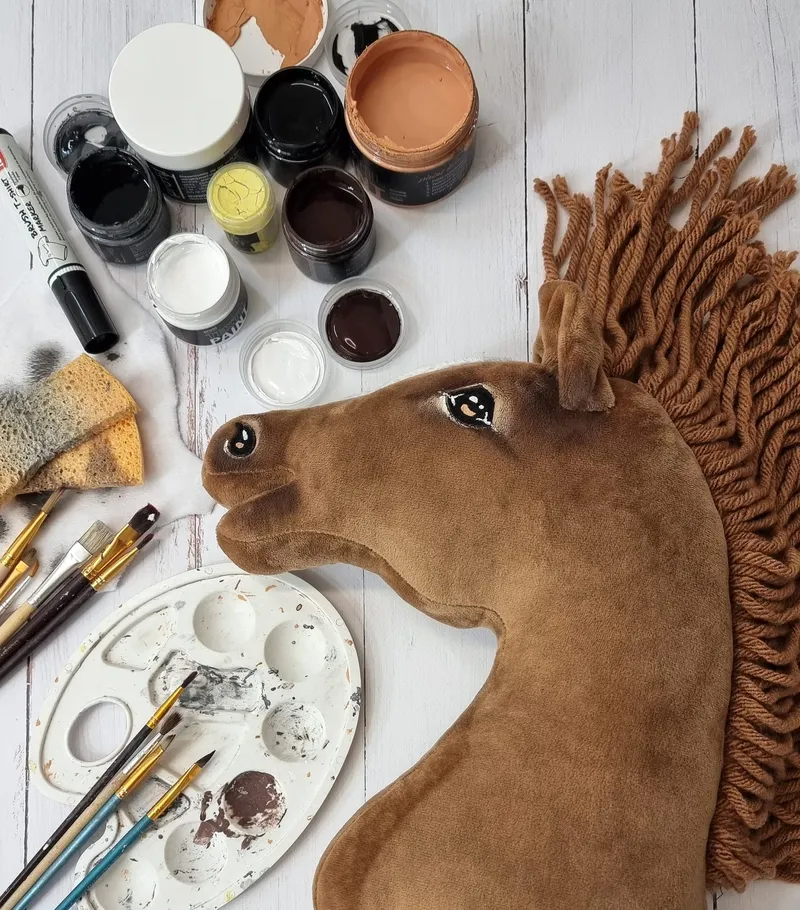 Hobby Horse Duży Koń Na Kiju Premium Ciemny Kasztan TUM-TUM