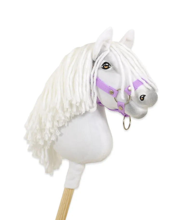 Hobby Horse Średni Koń Na Kiju Premium Białą Grzywą TUM-TUM - Biały