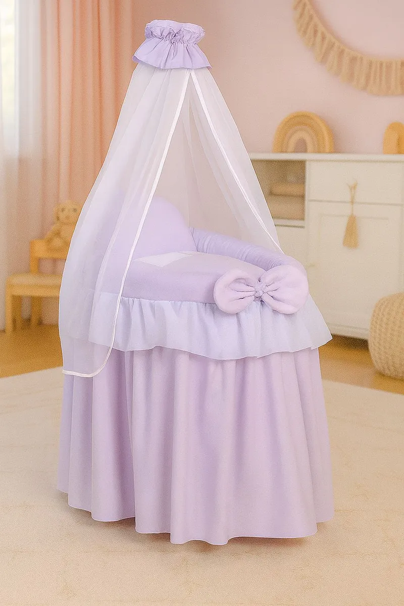Wózek Dla Lalek Kosz Mojżesza Baldachimem Little Princess TUM-TUM