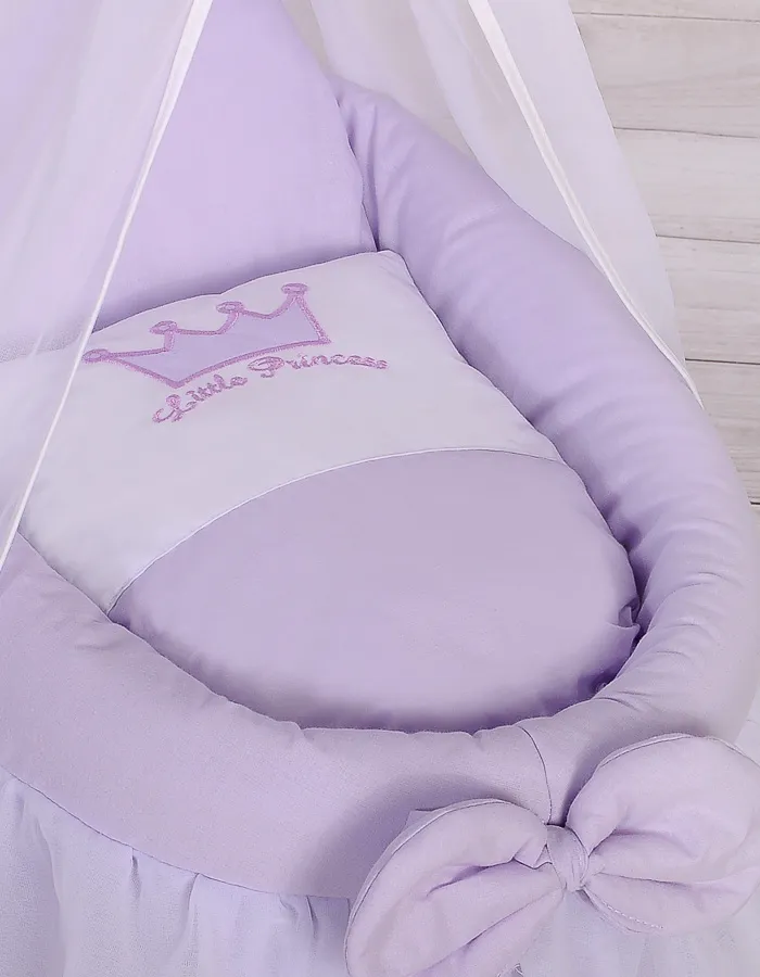 Wózek Dla Lalek Kosz Mojżesza Baldachimem Little Princess TUM-TUM