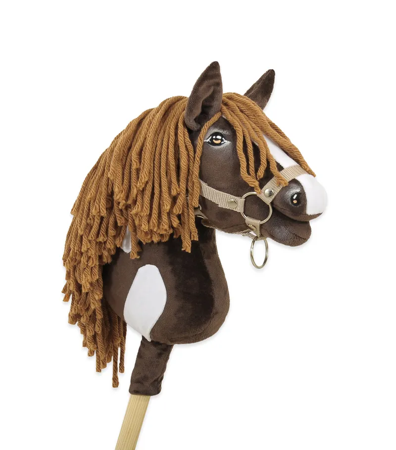 Hobby Horse Średni Koń Na Kiju Premium Western Ciemną TUM-TUM - Brązowy