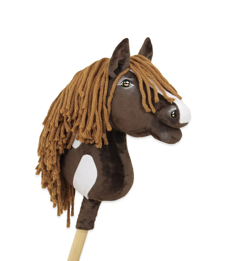 Hobby Horse Średni Koń Na Kiju Premium Western Ciemną TUM-TUM - Brązowy