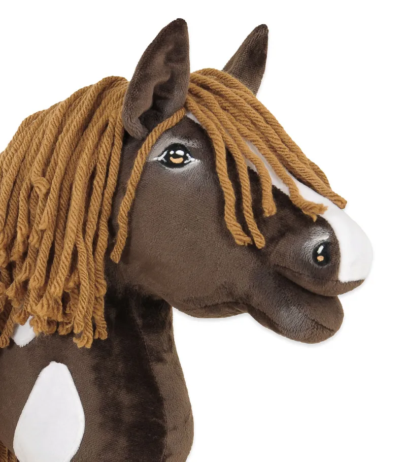 Hobby Horse Średni Koń Na Kiju Premium Western Ciemną TUM-TUM - Brązowy