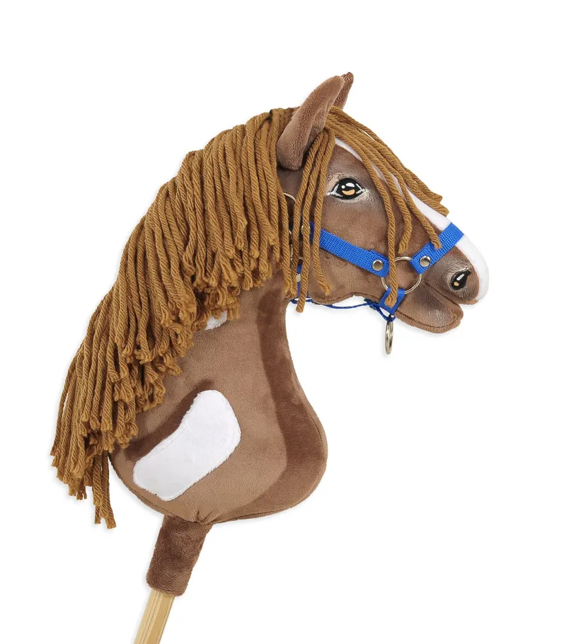 Hobby Horse Duży Koń Na Kiju Premium Western II Gniady Brązową TUM-TUM