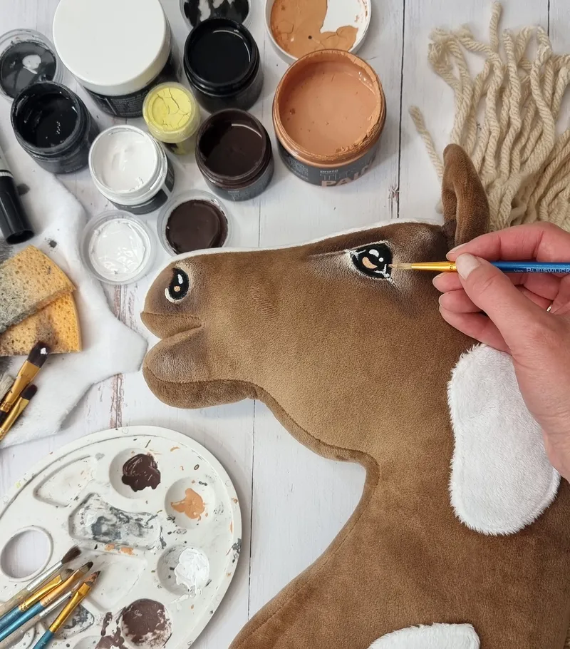 Hobby Horse Duży Koń Na Kiju Premium Western III Gniady Jasną TUM-TUM