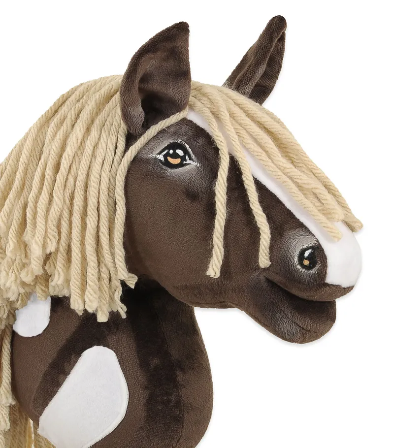 Hobby Horse Średni Koń Na Kiju Premium Ciemnobrązowy Western TUM-TUM