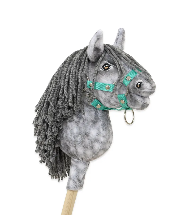Hobby Horse Mały Koń Na Kiju Premium Siwek Jabłkowity Siwą TUM-TUM