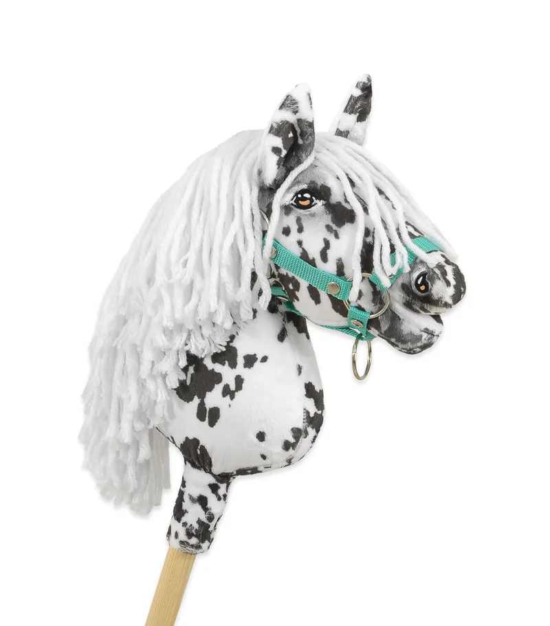 Hobby Horse Średni Koń Na Kiju Premium Tarantowaty TUM-TUM - Biało-Czarny