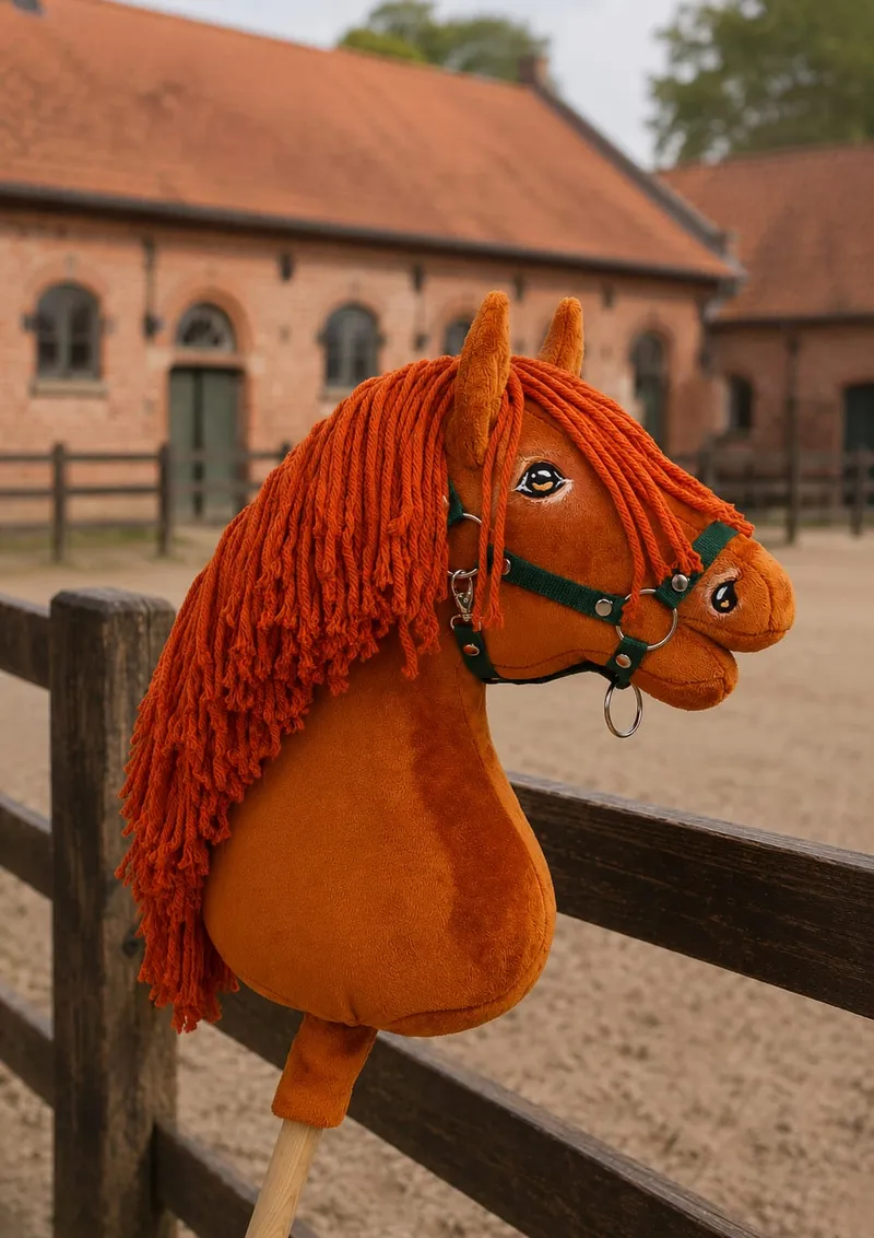 Hobby Horse Duży Koń Na Kiju Premium Kasztan TUM-TUM