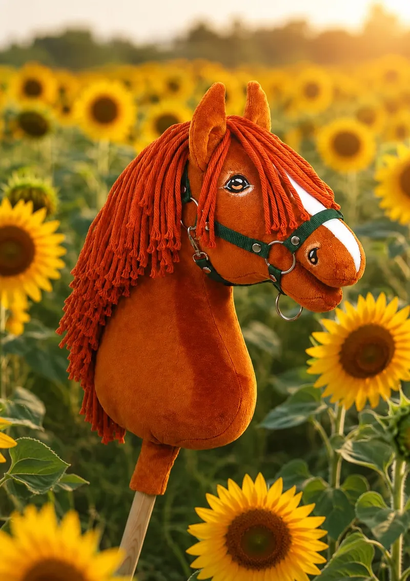 Hobby Horse Duży Koń Na Kiju Premium Kasztan TUM-TUM