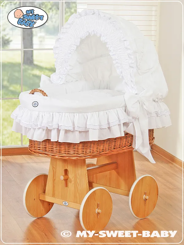 Kosz Mojżesza Budką- Little Angel TUM-TUM - Biały