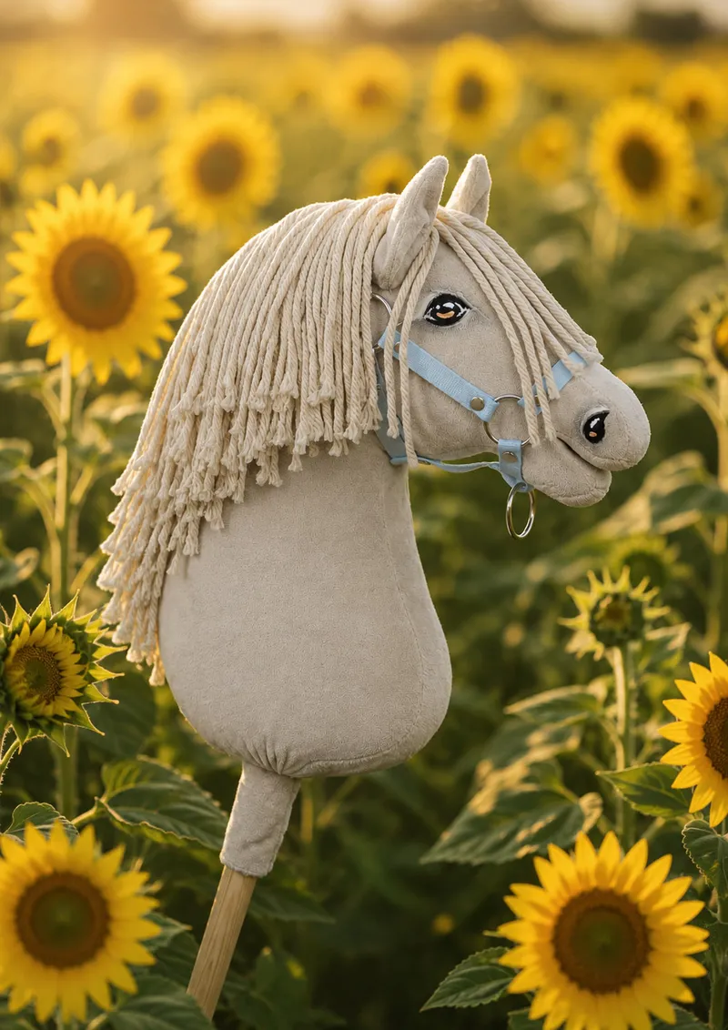 Hobby Horse Duży Koń Na Kiju Premium Cremello TUM-TUM