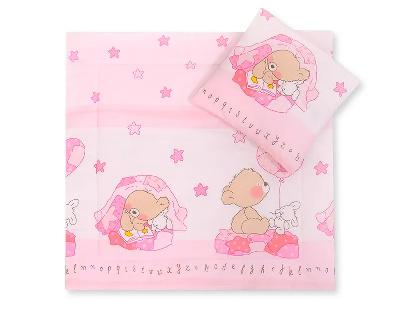 Pościel Do Wózka Wypełnieniem Kołderka Poduszka Miś Balonikiem TUM-TUM