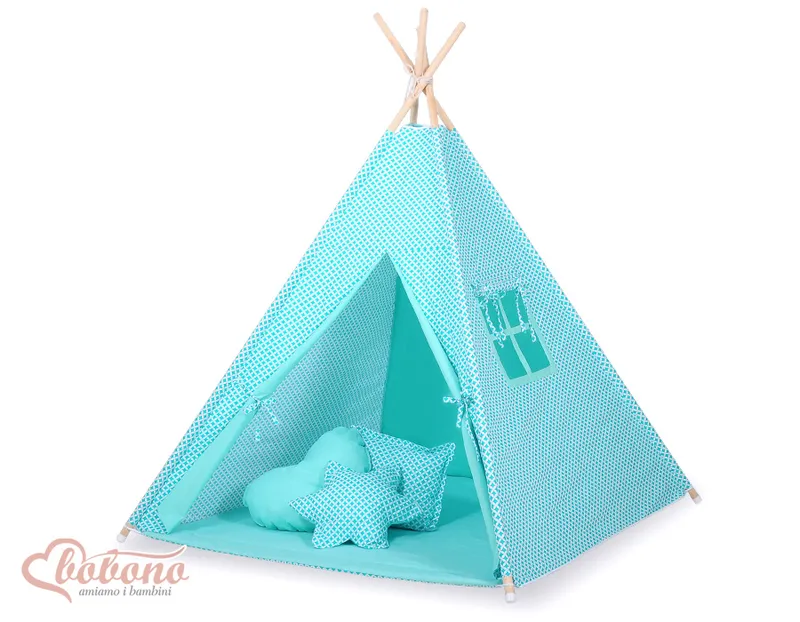 Dwustronna Mata Do Tipi Wypełnieniem Mini-Rozeta TUM-TUM - Miętowa