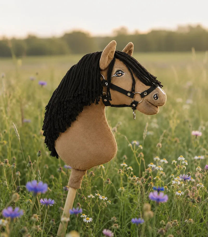 Hobby Horse Duży Koń Na Kiju Premium Maść Jelenia TUM-TUM