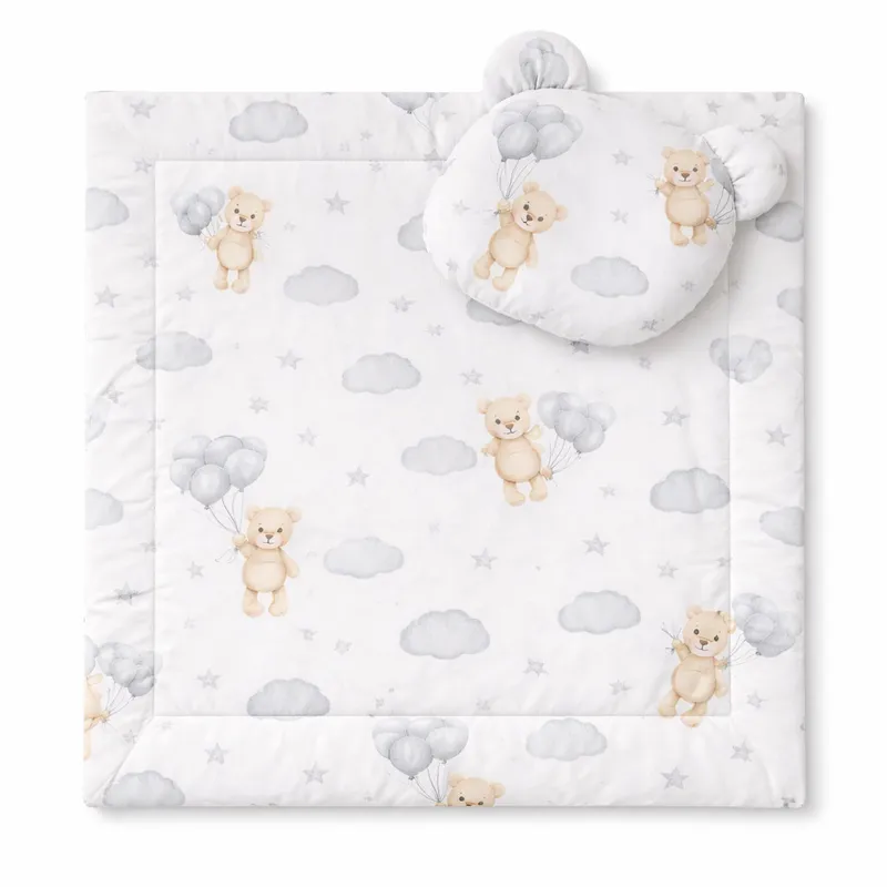 Kołderka Wypełnieniem Poduszka Profilowana Miś Zestaw 2CZ. TUM-TUM