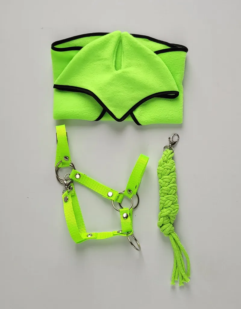 Kantar Regulowany Dla Konia Hobby Horse Neon Green TUM-TUM