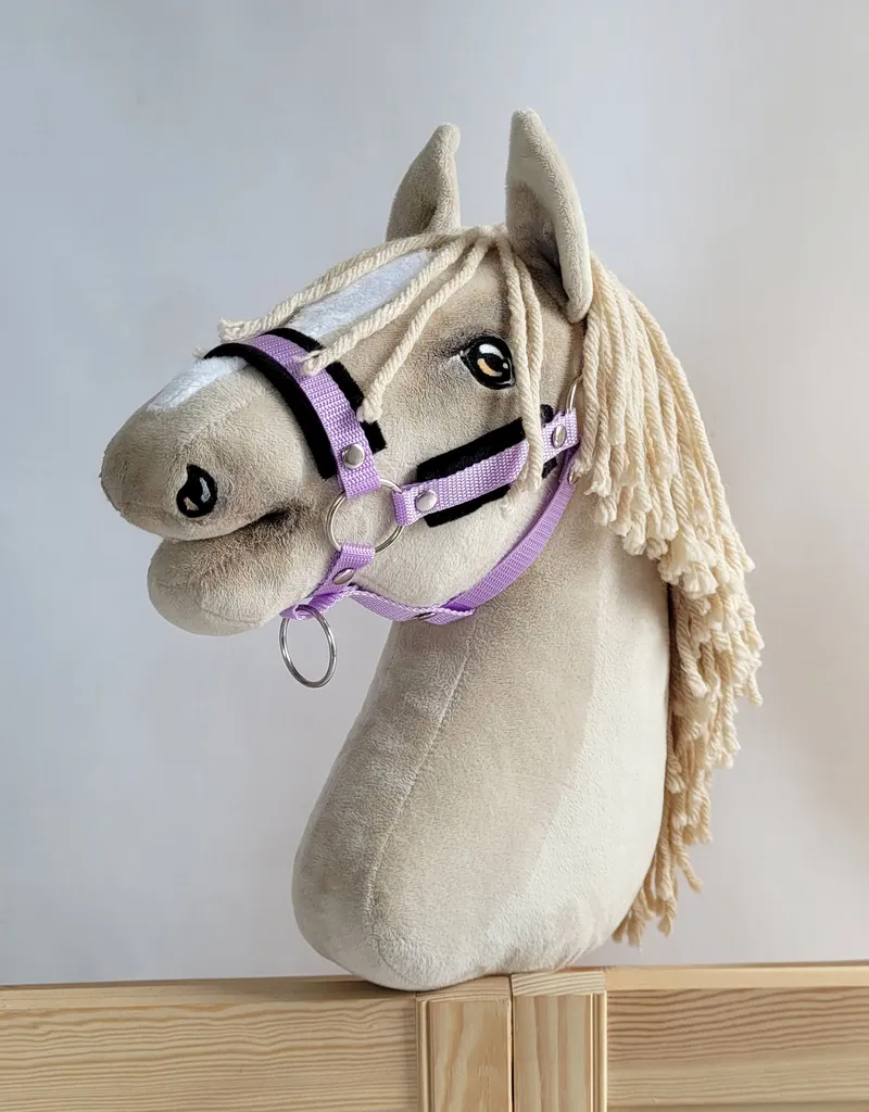 Kantar Regulowany Dla Konia Hobby Horse Czarnym TUM-TUM - Fioletowy