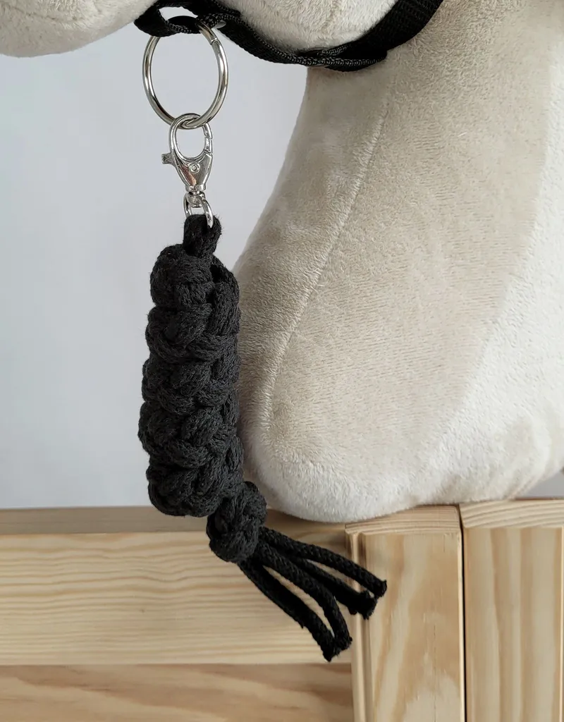 Uwiąz Dla Konia Hobby Horse Pleciony Ze Sznurka TUM-TUM - Czarny