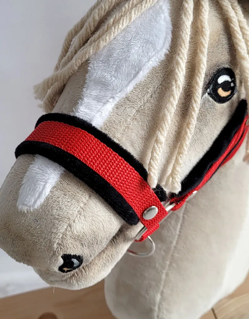 Zestaw Do Hobby Horse: Kantar Czarnym Futerkiem Uwiąz Ze Sznurka TUM-TUM