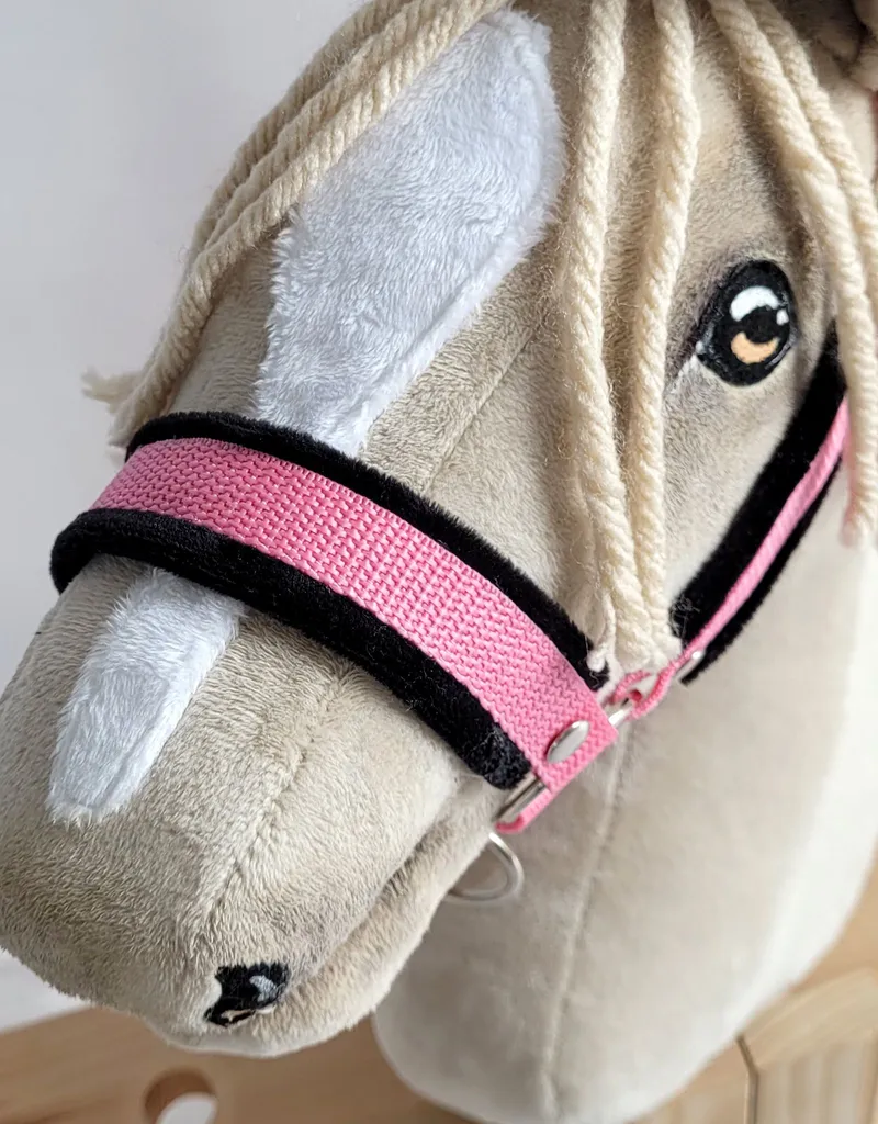 Zestaw Do Hobby Horse: Kantar Czarnym Futerkiem Uwiąz Ze Sznurka TUM-TUM