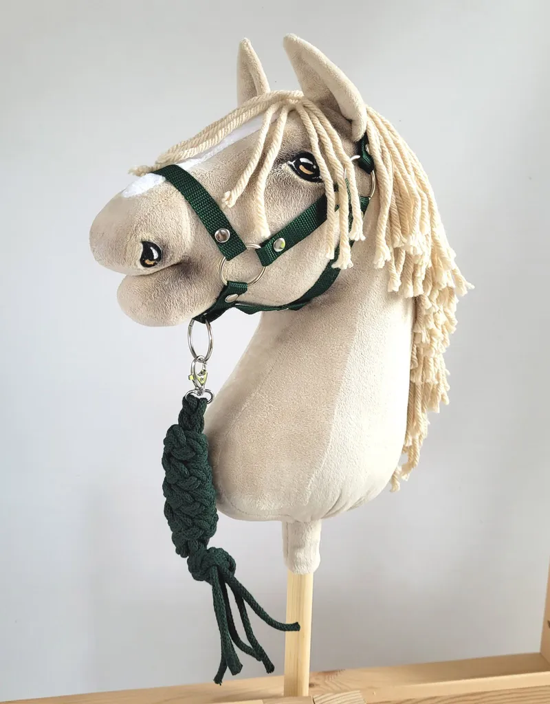 Uwiąz Dla Konia Hobby Horse Pleciony Ze Sznurka Butelkowa Zieleń TUM-TUM
