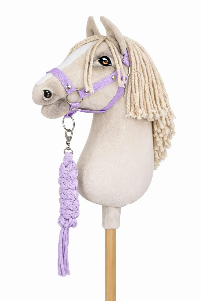 Zestaw Do Hobby Horse: Kantar Uwiąz Ze Sznurka TUM-TUM - Fioletowy
